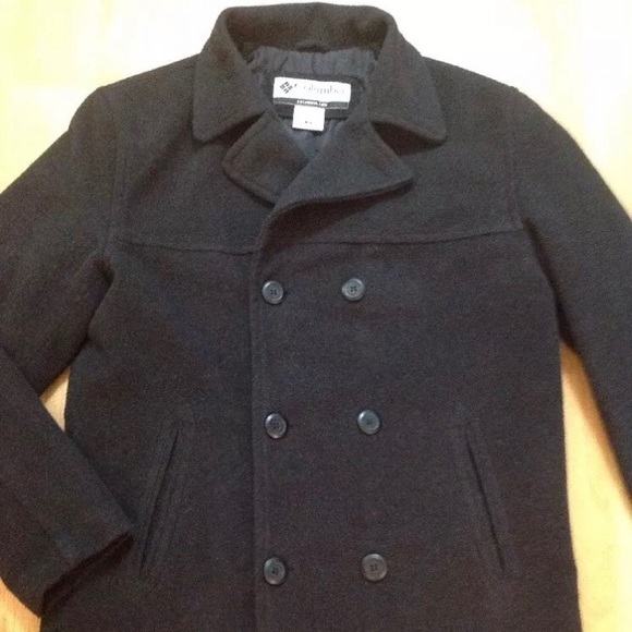 Men’s Columbia charcoal gray peacoat - Picture 8 of 8